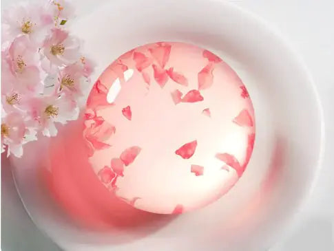 Cherry blossom luxury soap with floral fragranced essential oils for gentle cleansing and moisturizing.