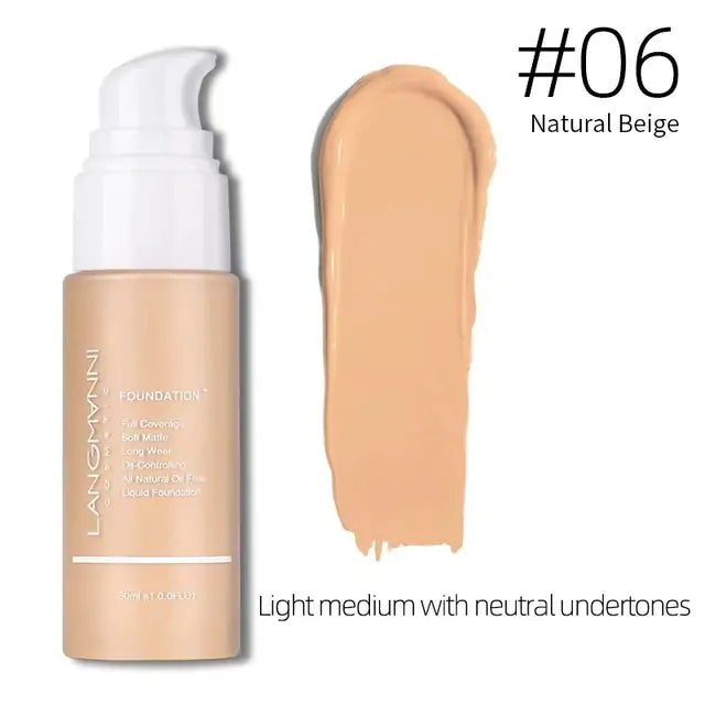natural beige color number six Makeup Primer Concealer Liquid Foundation