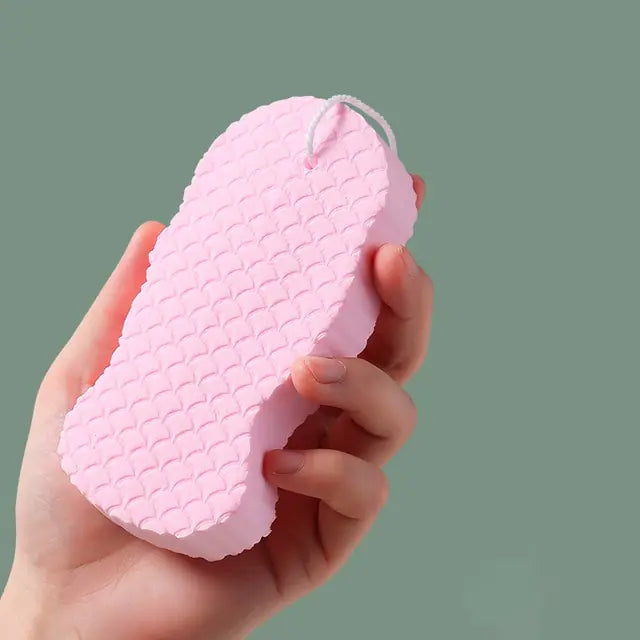 Pink Exfoliating Bath Sponge
