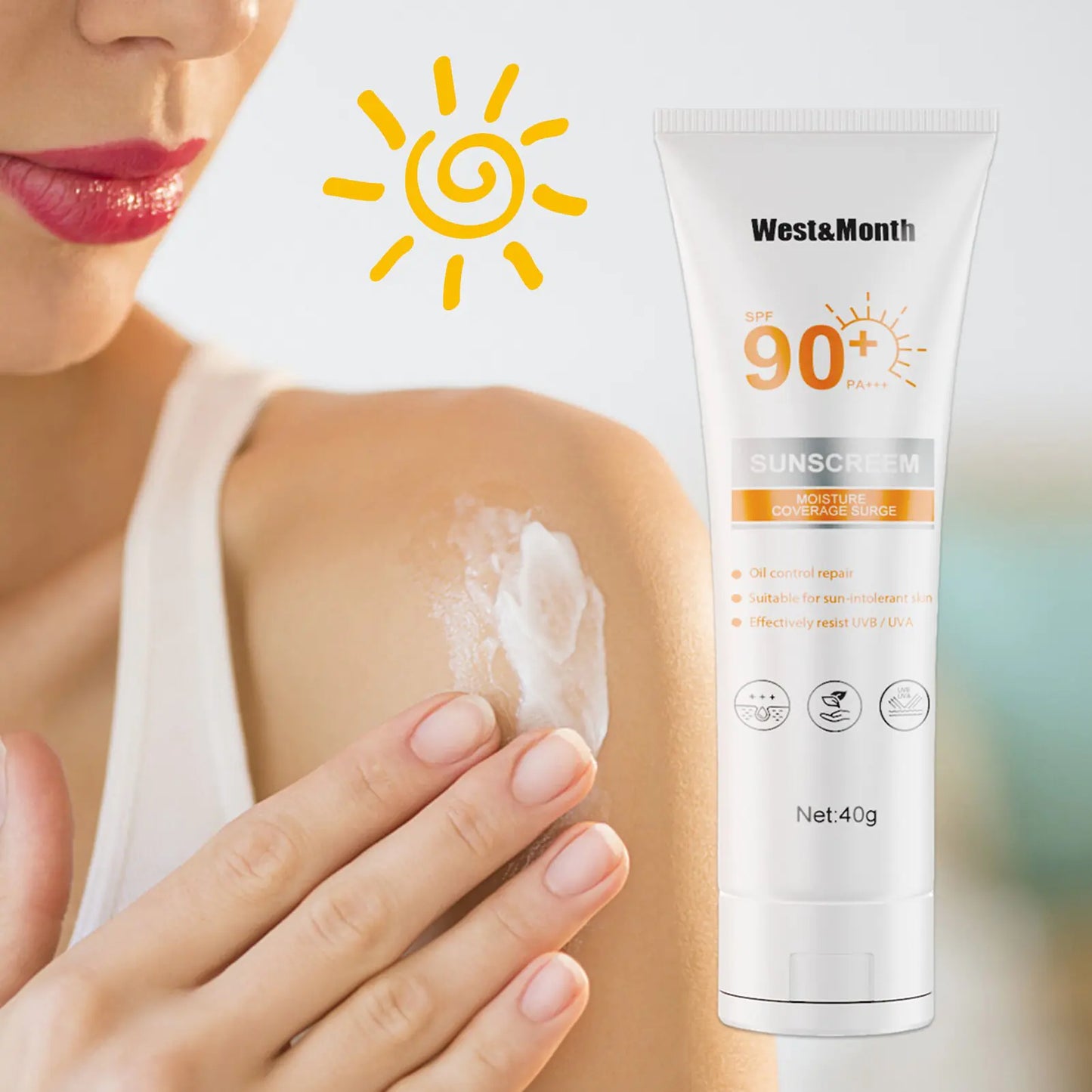 SPF90, sunscreen lotion, sun protection