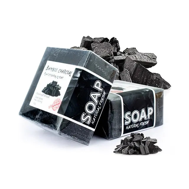bamboo charcoal plant essential oil soap