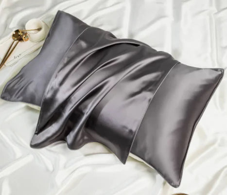 dark gray mulberry silk pillowcase