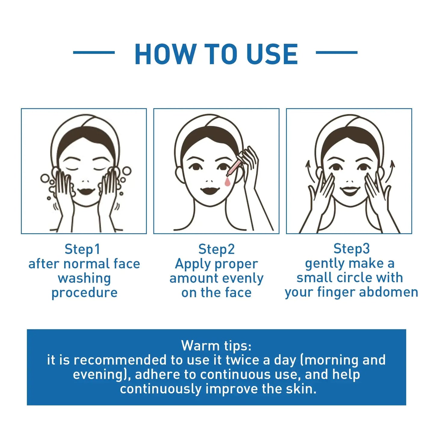 instructions how to use the product B5 Hyaluronic Acid Serum