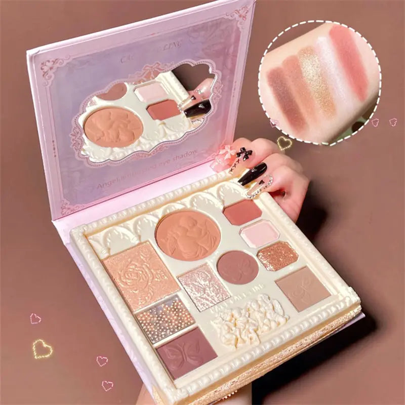 make-up pallet with mirror