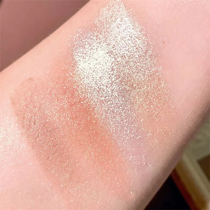 makeup sample on arm to show color shades