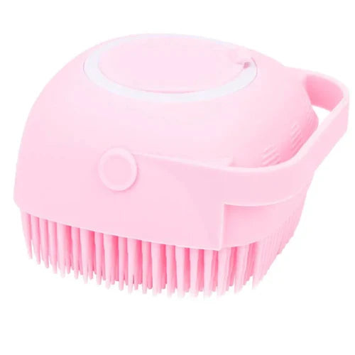 pink Silicone Dog Bath Brush