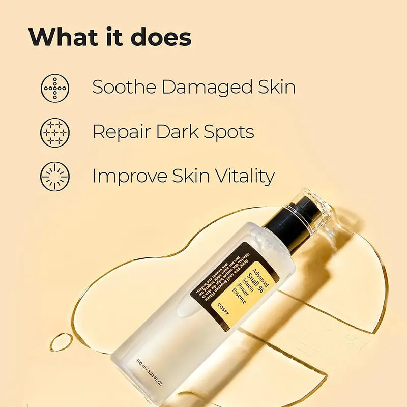 Serum soothes damaged skin, repairs dark spots and improves skin vitality.