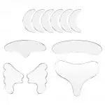 Reusable Silicone Anti-Wrinkle Aging Skin Lifting Care Patch set with 11 specialized patches for targeted wrinkle reduction and skin rejuvenation