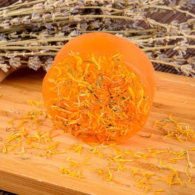 Calendula Dried Flower Essential Oil Soap