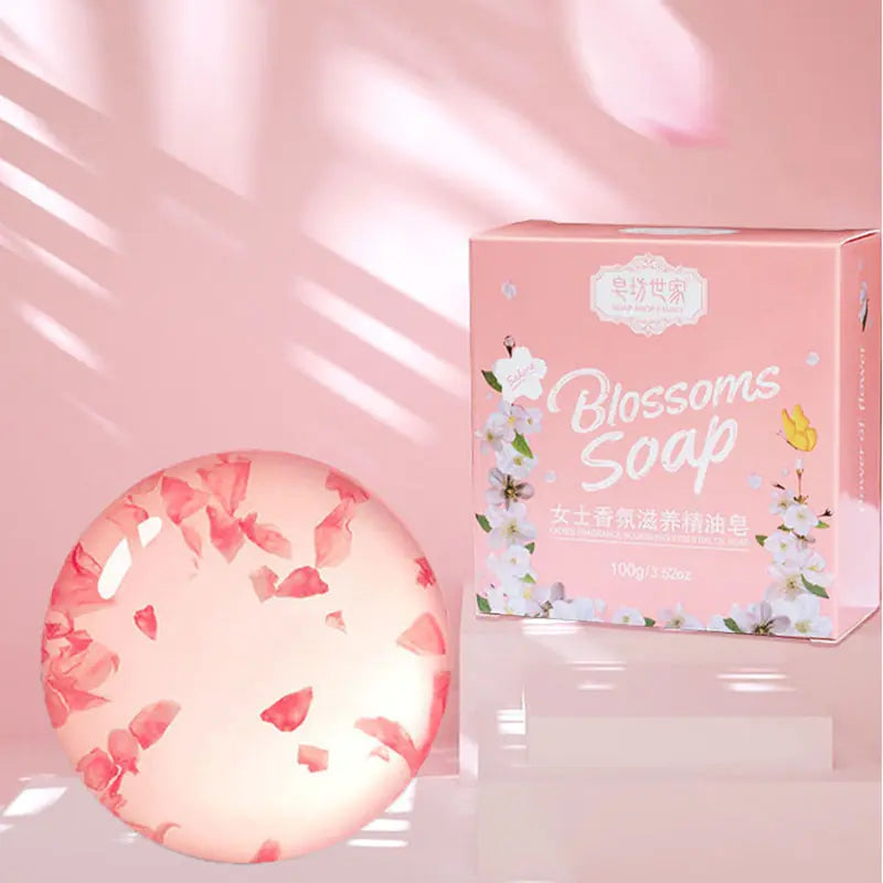 Cherry Blossom Petals Soap and box