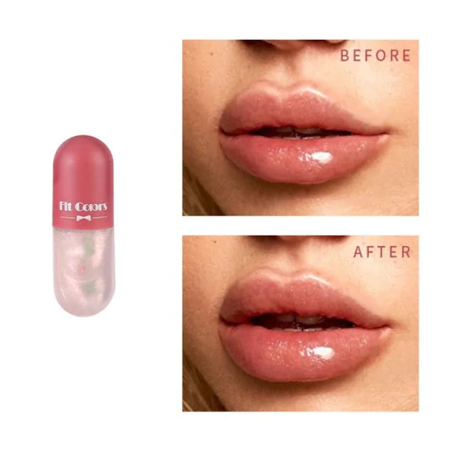 lips before use and lips after use of product