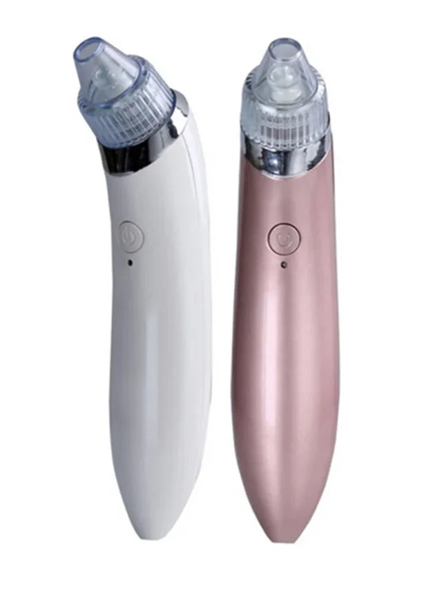 a white and a pink Electric Blackhead Remover