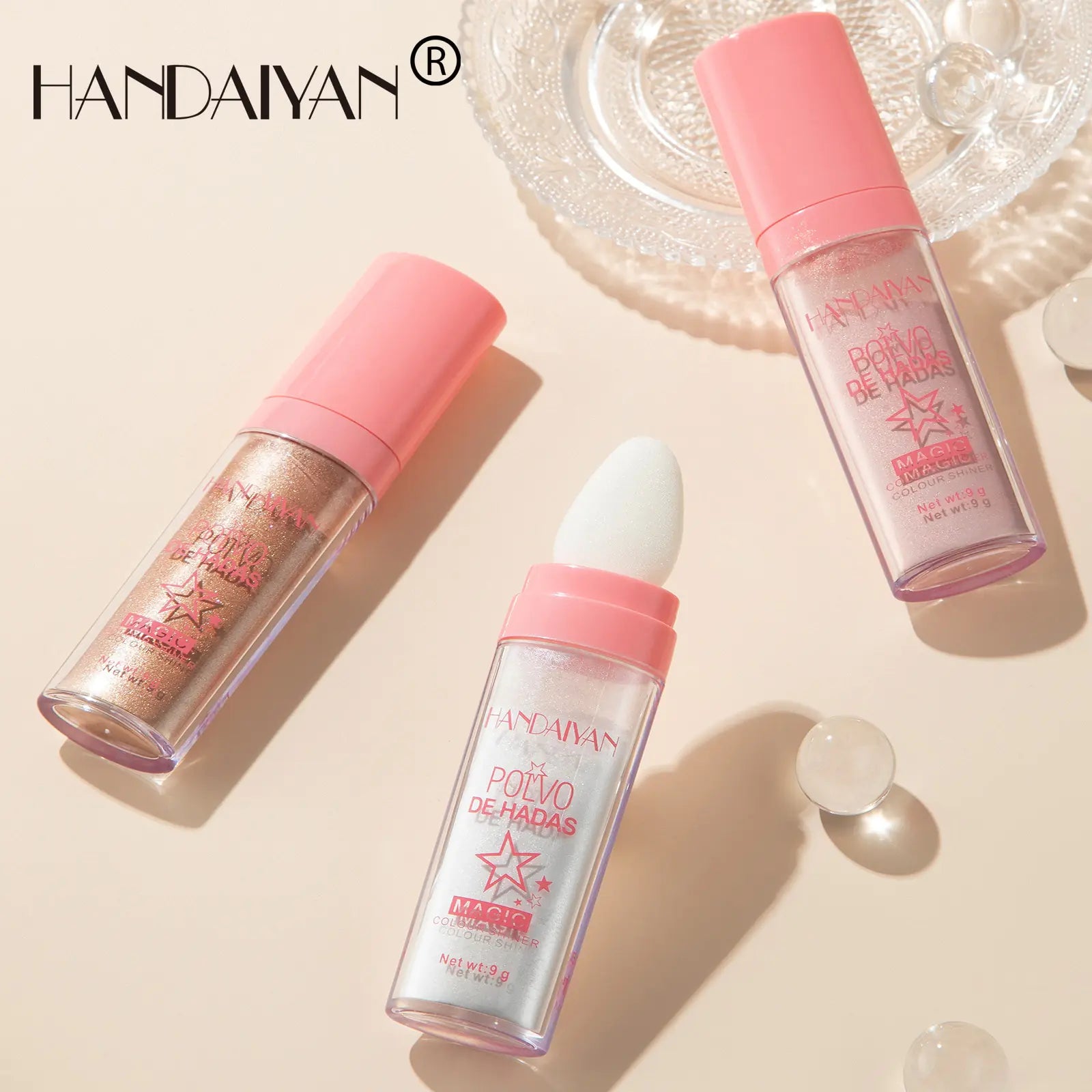 HANDAIYAN Fairy Glitter Body Powder with caps