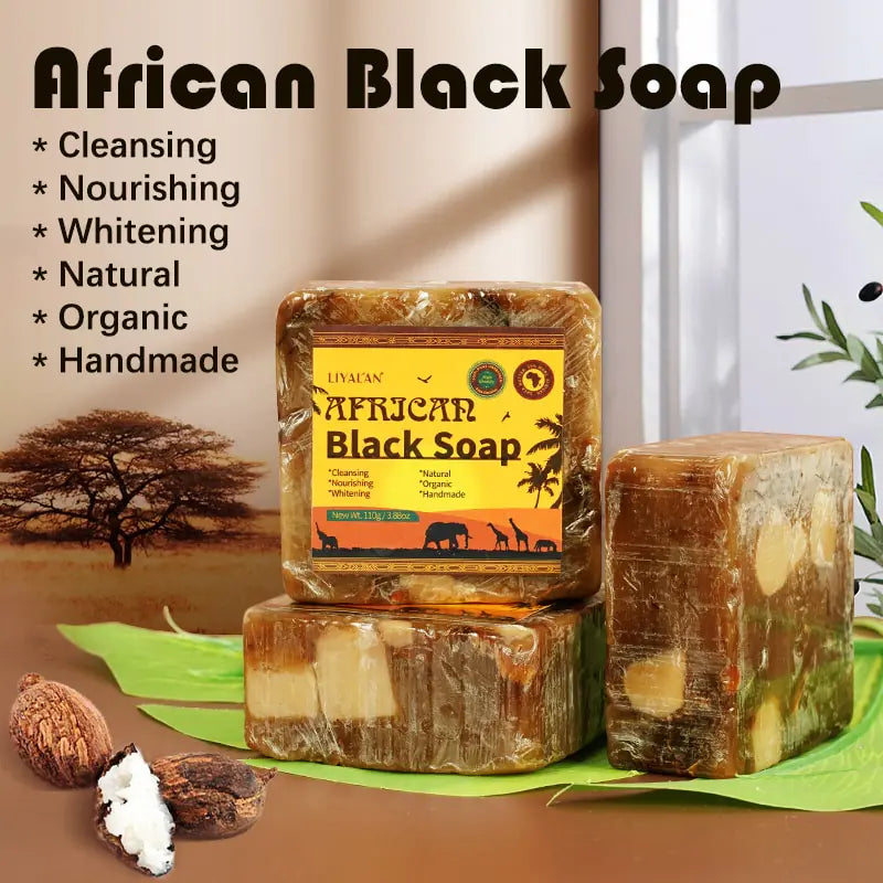 Cleansing, Nourishing, Whitening, Natural, Organic and Handmade Black Soap 