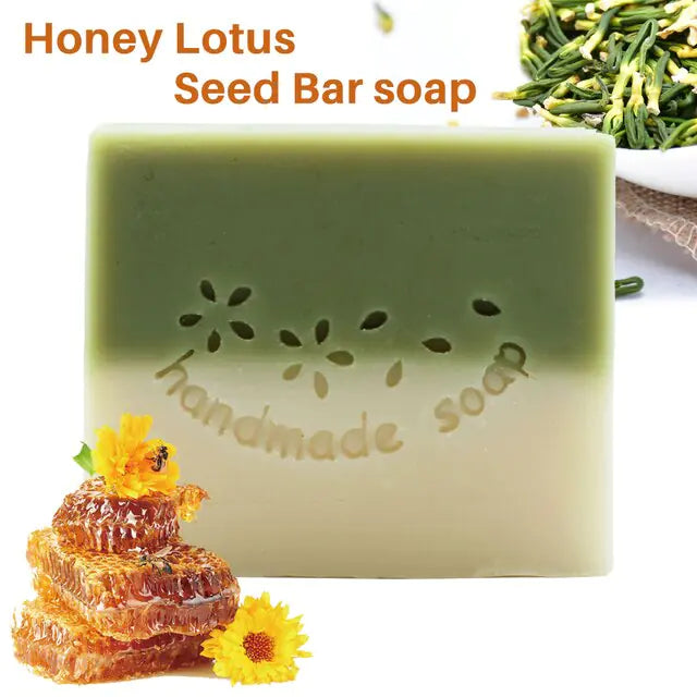 Honey Lotus Seed Natural Cold Handmade Soap