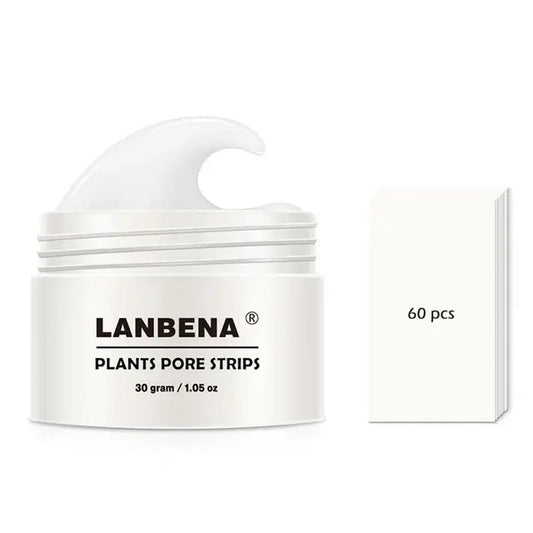 LANBENA blackhead remover mask with charcoal for pore minimization and deep cleansing. Hyaluronic acid treatment for acne, skin purifying, and achieving a smooth complexion.