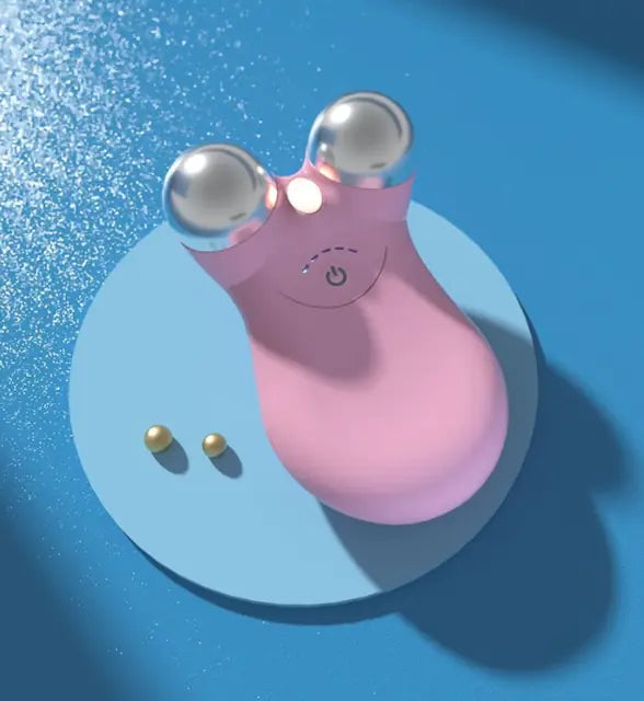 pink Microcurrent Face Massager