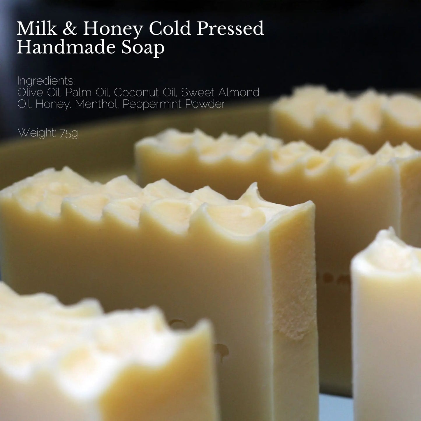 cold-pressed handmade milk and honey soap