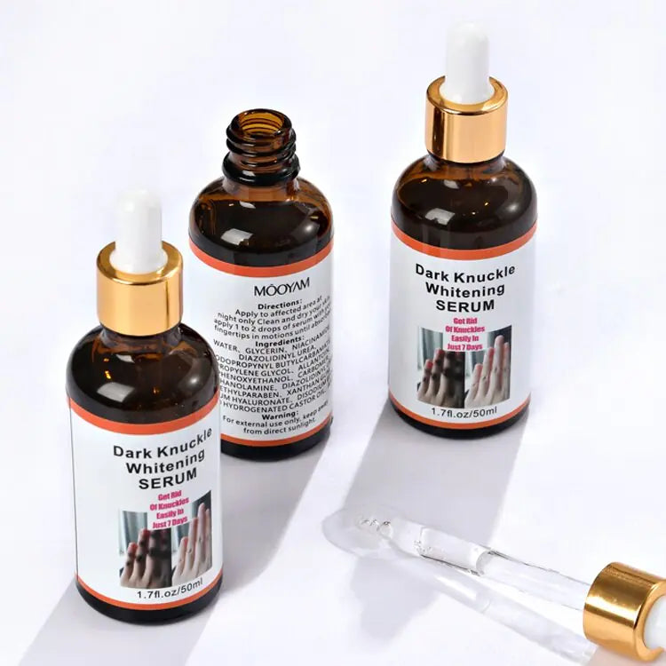 Bottle of serum with eyedropper