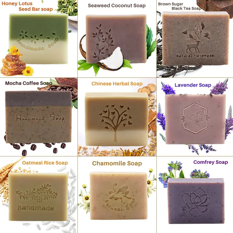 nine varieties of Natural Cold Handmade Soap