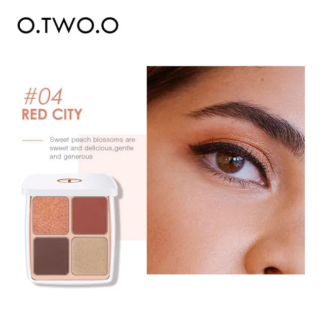 Colors Makeup Eyeshadow Palette Cosmetic Kit Red City number four