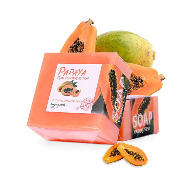 Papaya Angelica Ginger Slices Soap with papaya, angelica, and ginger for gentle cleansing and soft, radiant skin