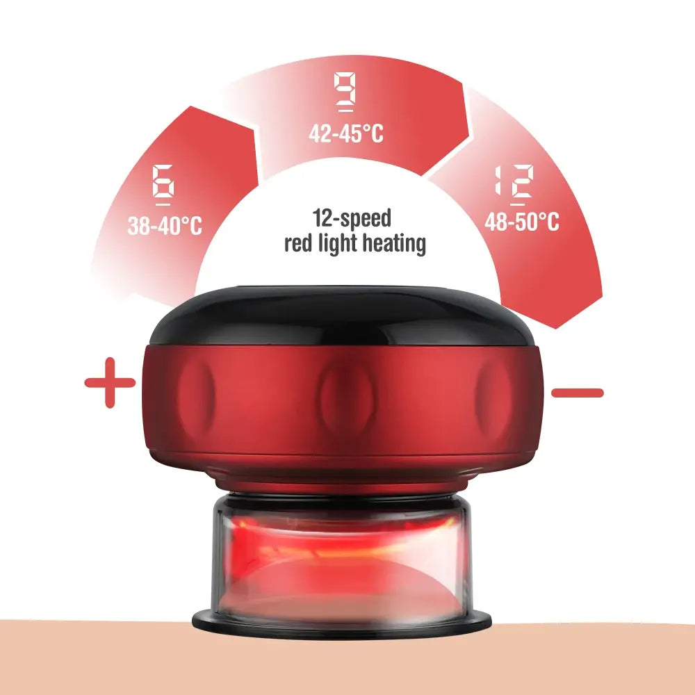 Dynamic Cupping Skin Scraping Massager red light heating