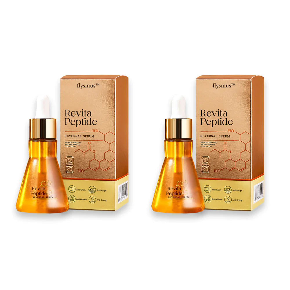 Flysmus™ Revita Peptide Reversal Serum™ Bottle and Packaging