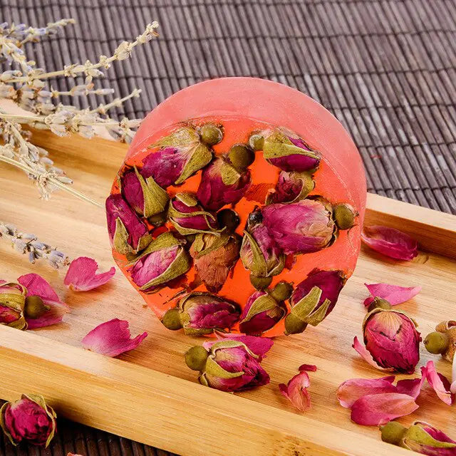 Rose Dried Flower Essential Oil Soap