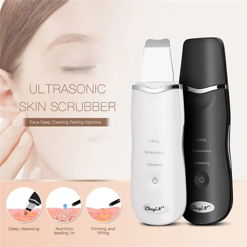 Ultrasonic Skin Scrubber + Nano Face Mist Steamer: Ultimate Skincare Device