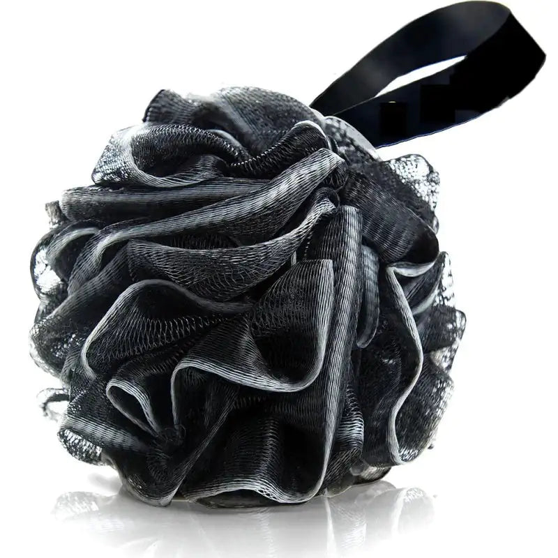 bamboo charcoal bath loofa poof