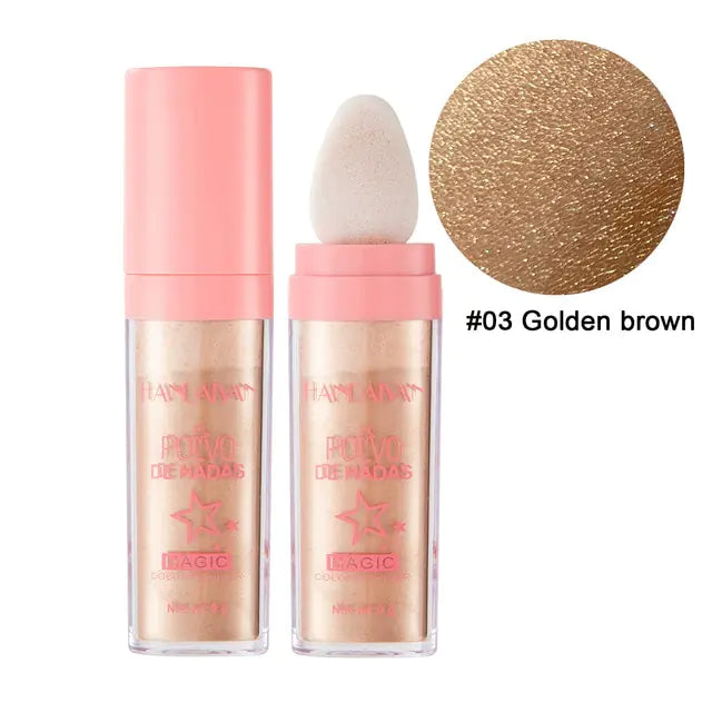 Number three golden brown HANDAIYAN Fairy Glitter Body Powder