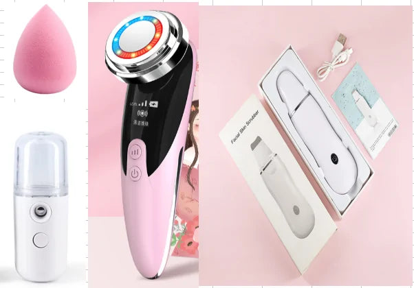 pink Ultrasonic Skin Scrubber