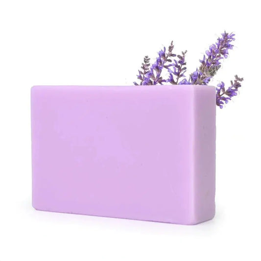 Lavender Essential Oil Handmade Soap with a soothing lavender fragrance and rich lather, crafted for luxurious, natural skincare and relaxation.