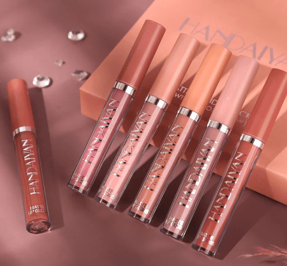 set of matte lip glosses