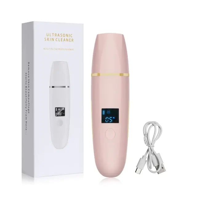 pink ultrasonic facial cleaner