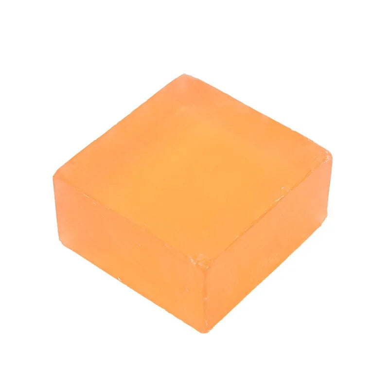 Anti-aging soap with Kojic Acid, Glutathione, and Arbutin for skin whitening, wrinkle reduction, exfoliation, acne scars treatment, melasma solution, and skin nourishment.