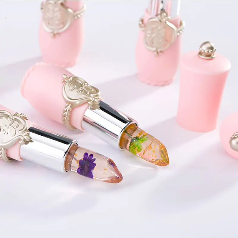 lip gloss with flowers inside