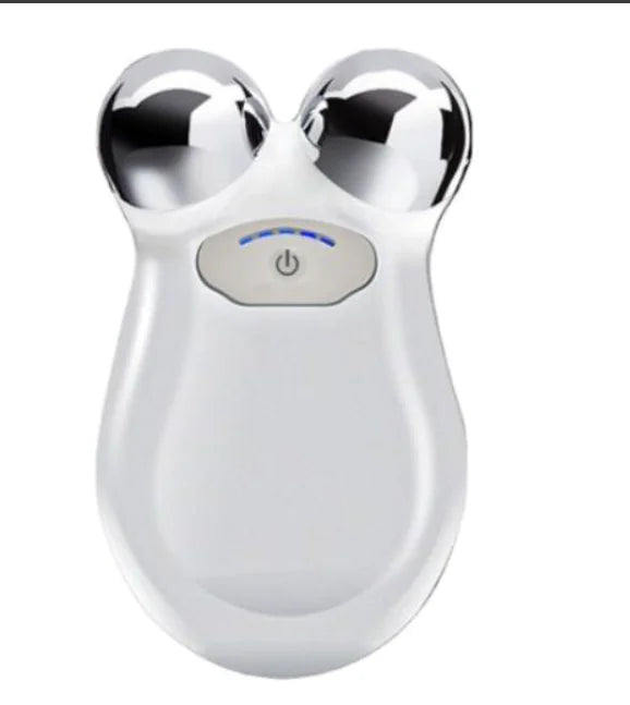 white Microcurrent Face Massager