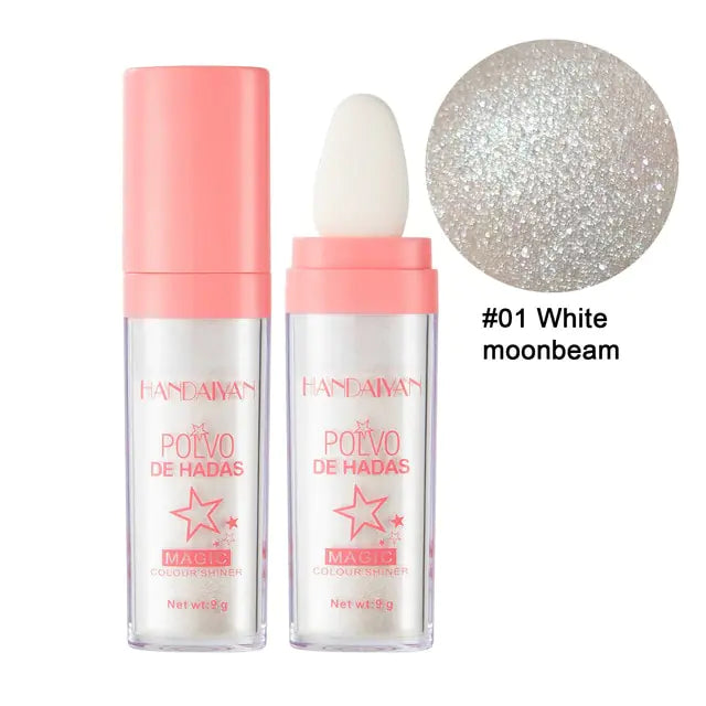 HANDAIYAN multi-purpose Fairy Glitter Body Powder for luminous all-over body radiance.